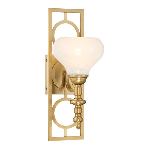 Savoy House Lighting Allston Warm Brass Sconce