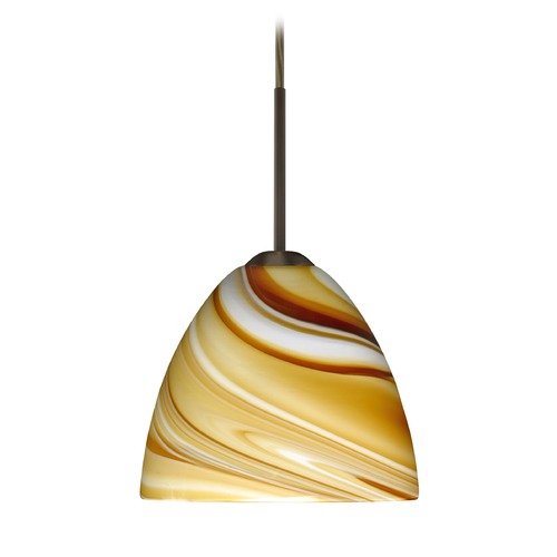 Besa Lighting Sasha II Bronze LED Mini-Pendant Light