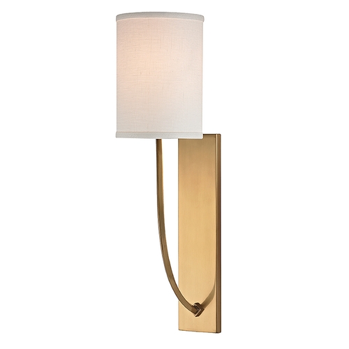 Colton Aged Brass Sconce by Hudson Valley Lighting