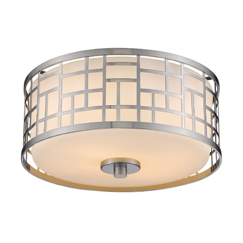 Z-Lite Elea Brushed Nickel Flush Mount by Z-Lite 330F12-BN