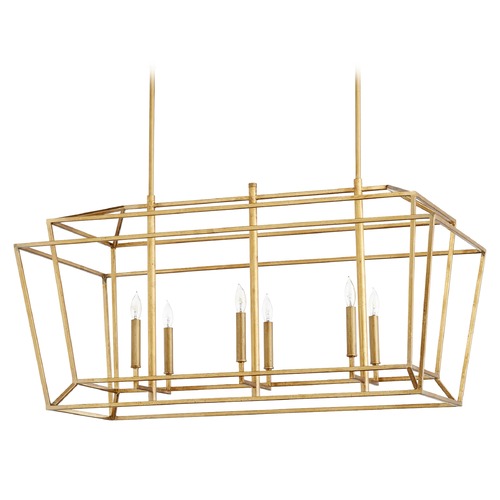 Monument Gold Leaf Pendant by Quorum Lighting