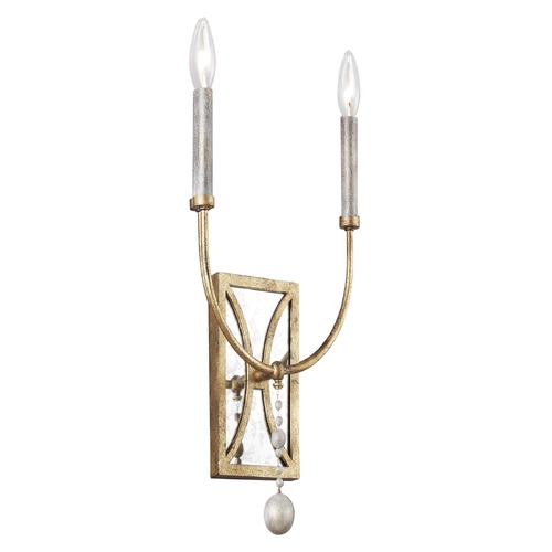 Marielle Gold Leaf Accents with Antique Guild Sconce by Generation Lighting