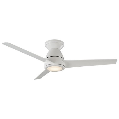 Modern Forms by WAC Lighting Tip-Top 52-Inch LED Outdoor Hugger Fan in Matte White 3000K by Modern Forms FH-W2004-52L-MW