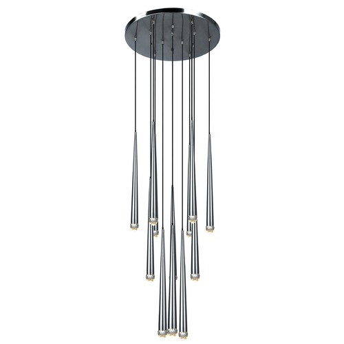 Renaie Chrome LED Multi-Light Pendant by Matteo Lighting