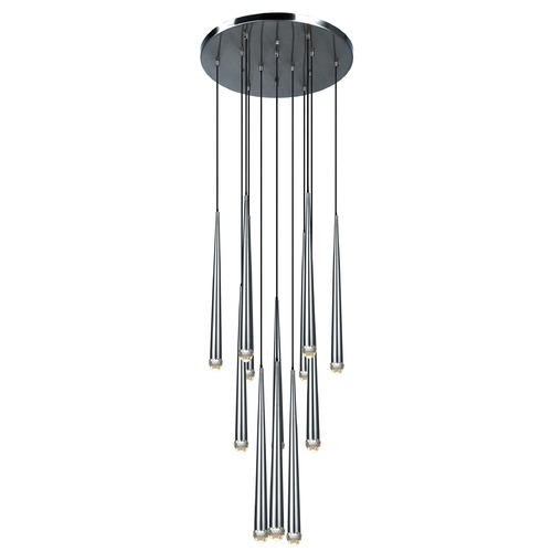 Matteo Lighting Renaie Chrome LED Multi-Light Pendant by Matteo Lighting C62712CH