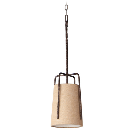 Maxim Lighting Pitchfork Oil Rubbed Bronze Mini-Pendant Light with Cylindrical Shade