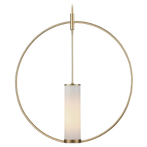 Amor 30.75-Inch Natural Brass Pendant by Alora Lighting