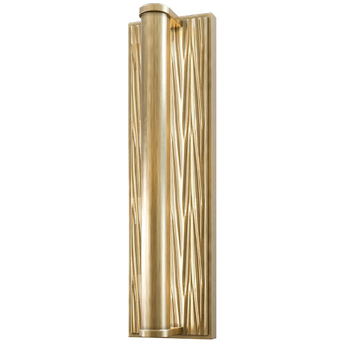 Alan Peppin Kensington LED Sconce in Vintage Brass by Alora Lighting