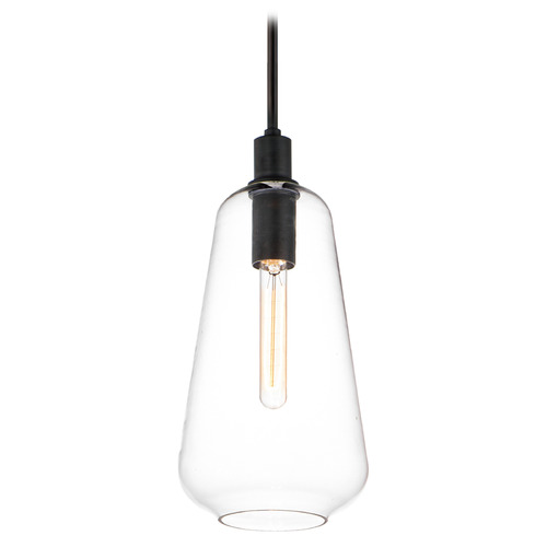 Maxim Lighting Babylon Black Mini-Pendant Light with Bowl / Dome Shade