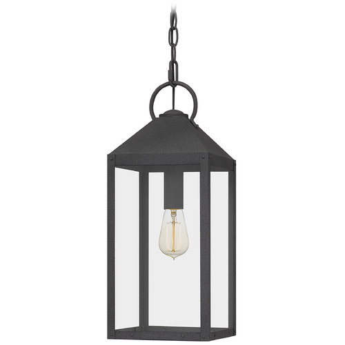 Quoizel Lighting Thorpe Outdoor Hanging Light in Mottled Black by Quoizel Lighting TPE1908MB