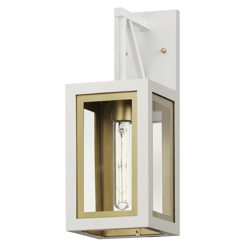 Maxim Lighting Maxim Lighting Neoclass White & Gold Outdoor Wall Light 30052CLWTGLD