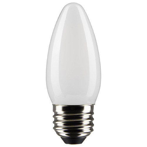 3W B11 E26 Frosted LED Light Bulb in 2700K by Satco Lighting