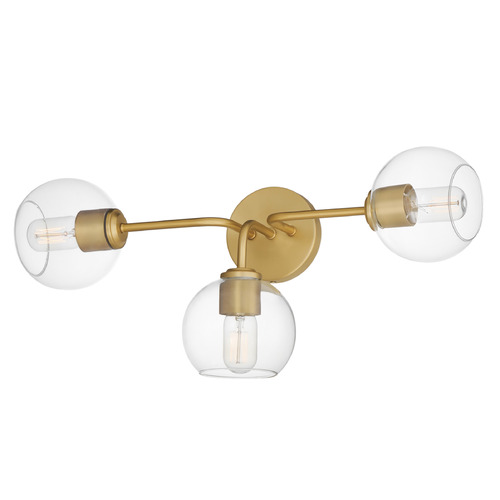 Maxim Lighting Knox Natural Aged Brass Bathroom Light by Maxim Lighting 21633CLNAB