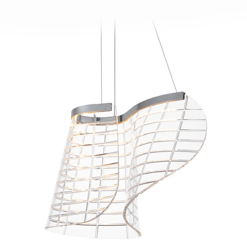 ET2 Lighting Et2 Tartan Polished Chrome LED Pendant Light E24812-82PC