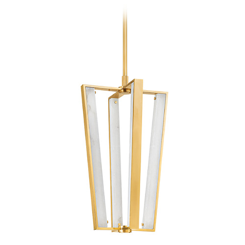 Edgemere LED Pendant in Aged Brass by Hudson Valley Lighting