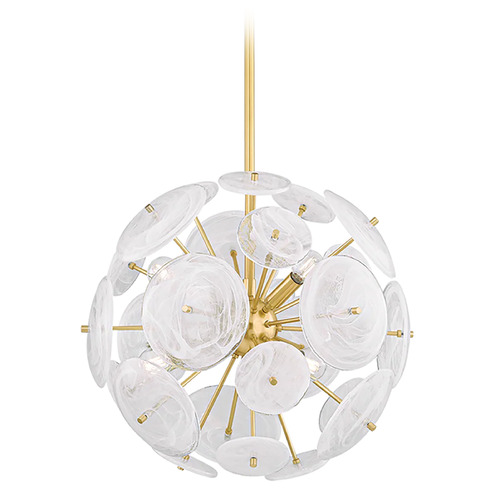 Mitzi by Hudson Valley Mitzi Juliet Aged Brass 6-Light Chandelier H1004806-AGB