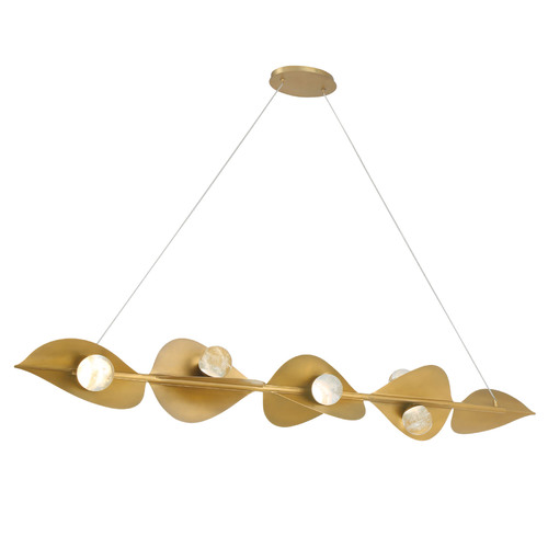 Pod LED Linear Light in Legacy Brass by Minka Lavery