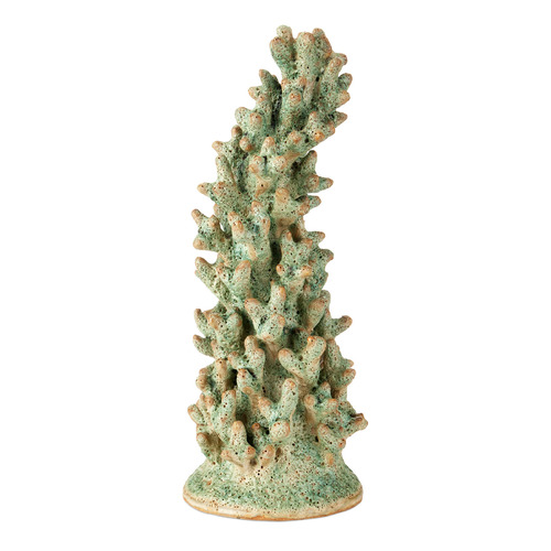 Currey and Company Staghorn Green Sculpture
