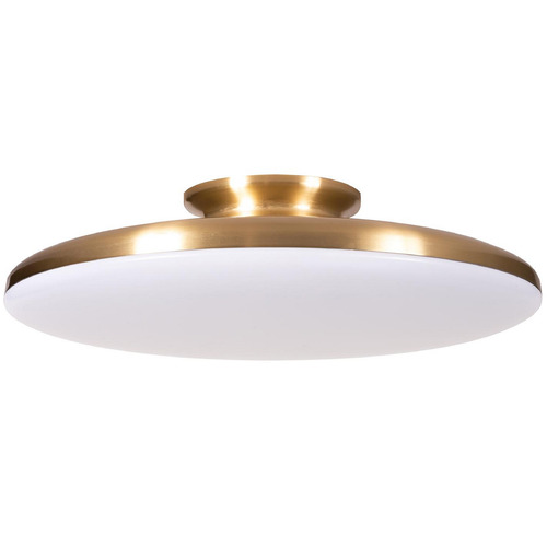 Afx Lighting Skye Satin Brass LED Semi-Flushmount Light