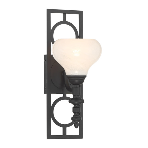 Savoy House Lighting Allston Matte Black Sconce