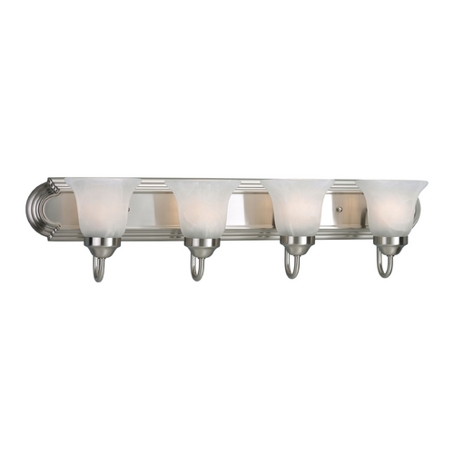 Traditional Bath Light in Brushed Nickel by Progress Lighting