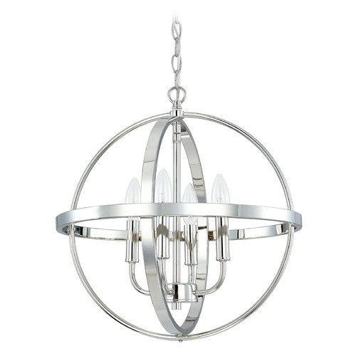 HomePlace by Capital Lighting Hartwell 16.50-Inch Pendant in Polished Nickel by HomePlace by Capital Lighting 317541PN