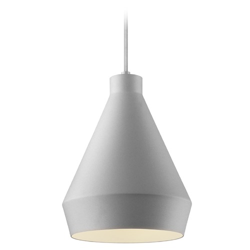 Modern Mini Pendant Satin Aluminum Koma by Sonneman Lighting