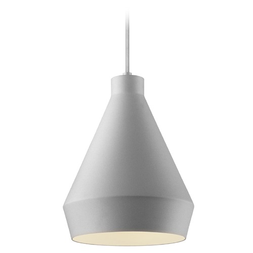 Sonneman Lighting Modern Mini Pendant Satin Aluminum Koma by Sonneman Lighting 2750.16-E