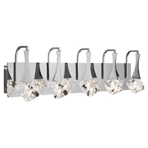 Rockne 32-Inch Chrome LED Bath Light by Elan Lighting
