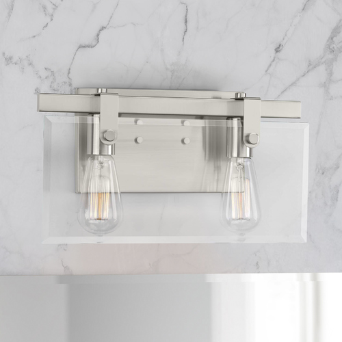 Progress Lighting Glayse Brushed Nickel 2-Light Bathroom Light by Progress Lighting P300106-009