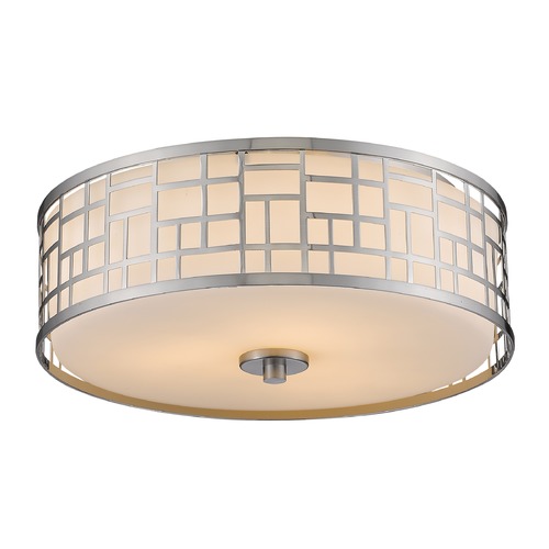 Z-Lite Elea Brushed Nickel Flush Mount by Z-Lite 330F16-BN