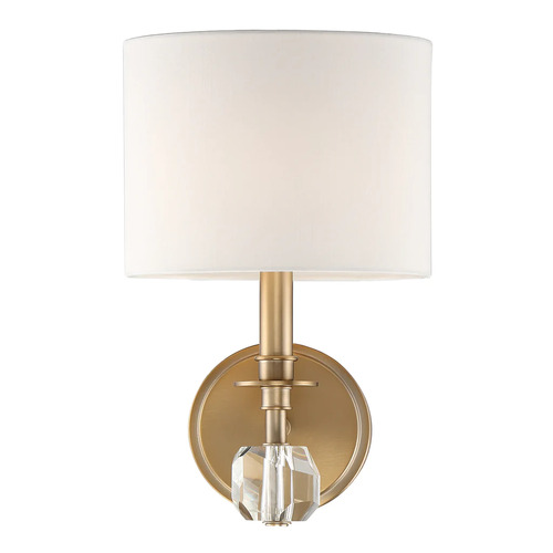 Crystorama Lighting Chimes 13-Inch Wall Sconce in Aged Brass by Crystorama Lighting CHI-211-AG