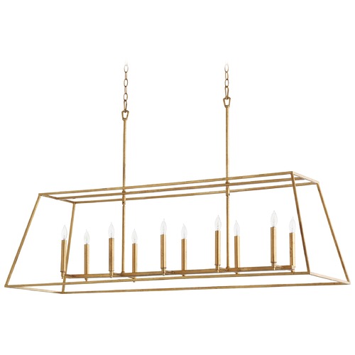 Quorum Lighting Gabriel Gold Leaf Pendant by Quorum Lighting 654-10-74