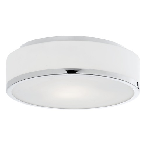 Kuzco Lighting Charlie White & Chrome Flush Mount by Kuzco Lighting 599002CH