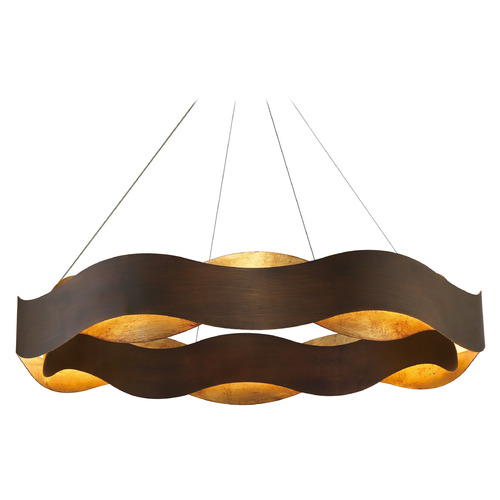 Vaughan Bronze & Gold LED Chandelier by Eurofase Lighting