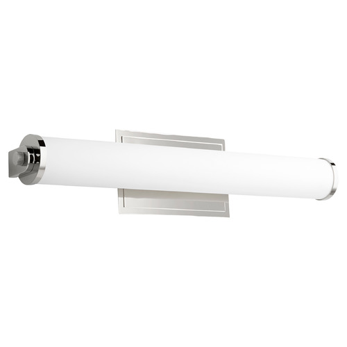 Tempus 24-Inch LED Vanity Light in Polished Nickel by Oxygen Lighting