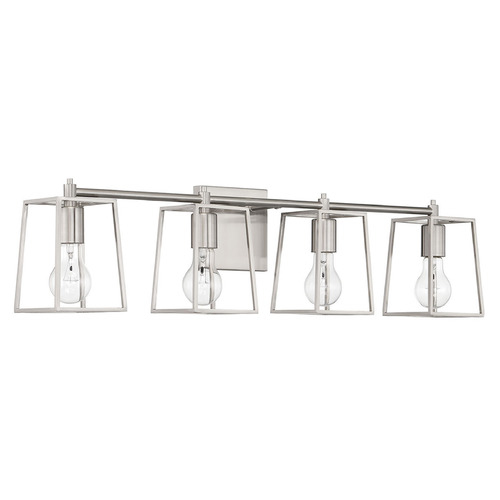 Dunn Brushed Polished Nickel Bathroom Light by Craftmade Lighting