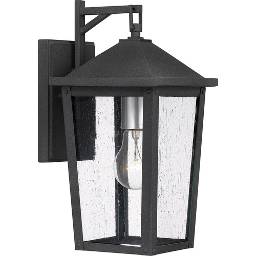 Quoizel Lighting Stoneleigh Outdoor Wall Light in Mottled Black by Quoizel Lighting STNL8407MB