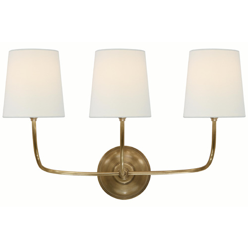 Visual Comfort Signature Collection Visual Comfort Signature Collection Thomas O'brien Vendome Hand-Rubbed Antique Brass Sconce TOB2009HAB-L