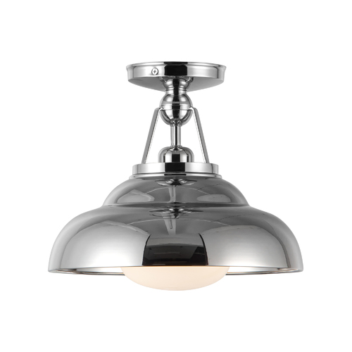 Palmetto Semi-Flush Mount in Polished Nickel by Alora Lighting