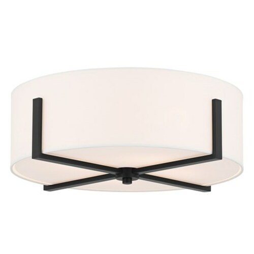 Kichler Lighting Malen Black Flush Mount Light by Kichler Lighting 52594BK