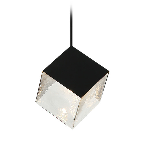 Matteo Lighting Matteo Lighting Cube Matte Black Mini-Pendant Light C30501MB