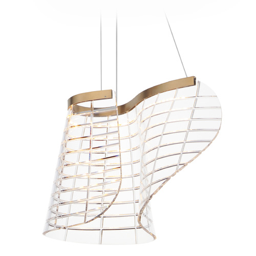 ET2 Lighting Et2 Tartan Brushed Champagne LED Pendant Light E24812-82BCN