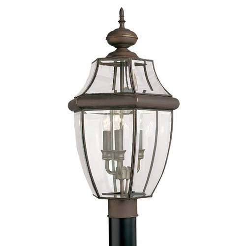 Lancaster Post Light in Antique Bronze by Generation Lighting