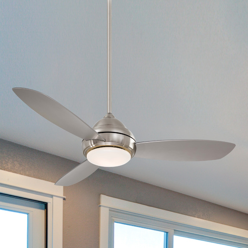 Concept I 52-Inch LED Fan in Brushed Nickel by Minka Aire