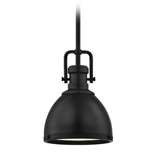 Design Classics Lighting Farmhouse Industrial Black Mini-Pendant 7.38-Inch Wide 1763-07 SH1775-07 R1775-07