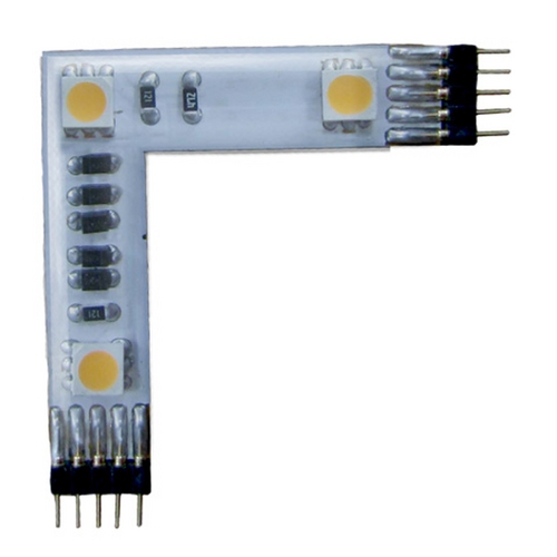 InvisiLED Pro 24V 3-Light LED L Connector LED-T24P-3L-WT by WAC Lighting