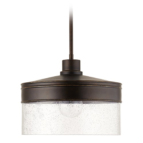 Capital Lighting Corvair 13-Inch Pendant in Buffed Bronze by Capital Lighting 338412FZ