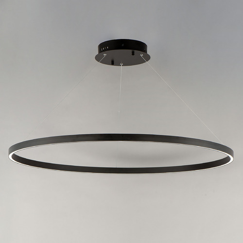 Groove 40-Inch LED Pendant in Black by ET2 Lighting