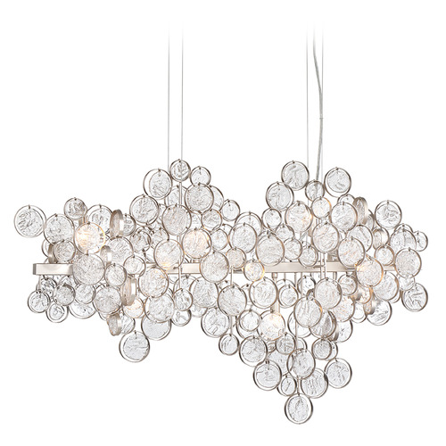 Trento 41-Inch Chandelier in Champagne Silver by Eurofase Lighting